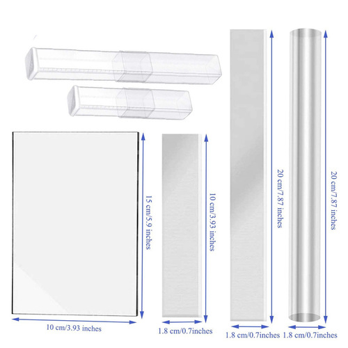 Acrylic rod clay plate 6-piece set cutting piece ceramic cartoon doll hand-made stone plastic clay tool