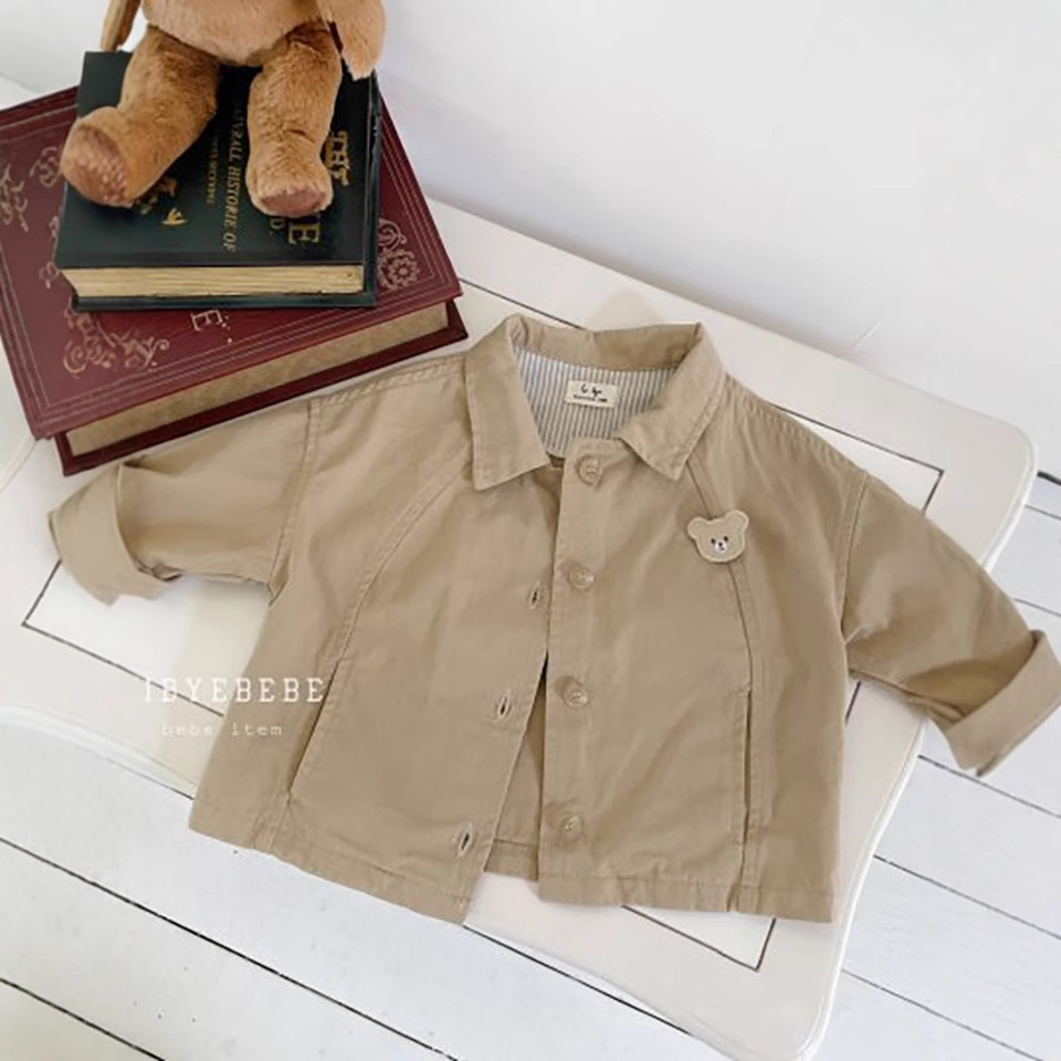 Niños de estilo coreano abrigo otoño ropa de los niños bebé estilo coreano abrigo cortaviento bebé otoño ropa de primavera y otoño abrigo de moda