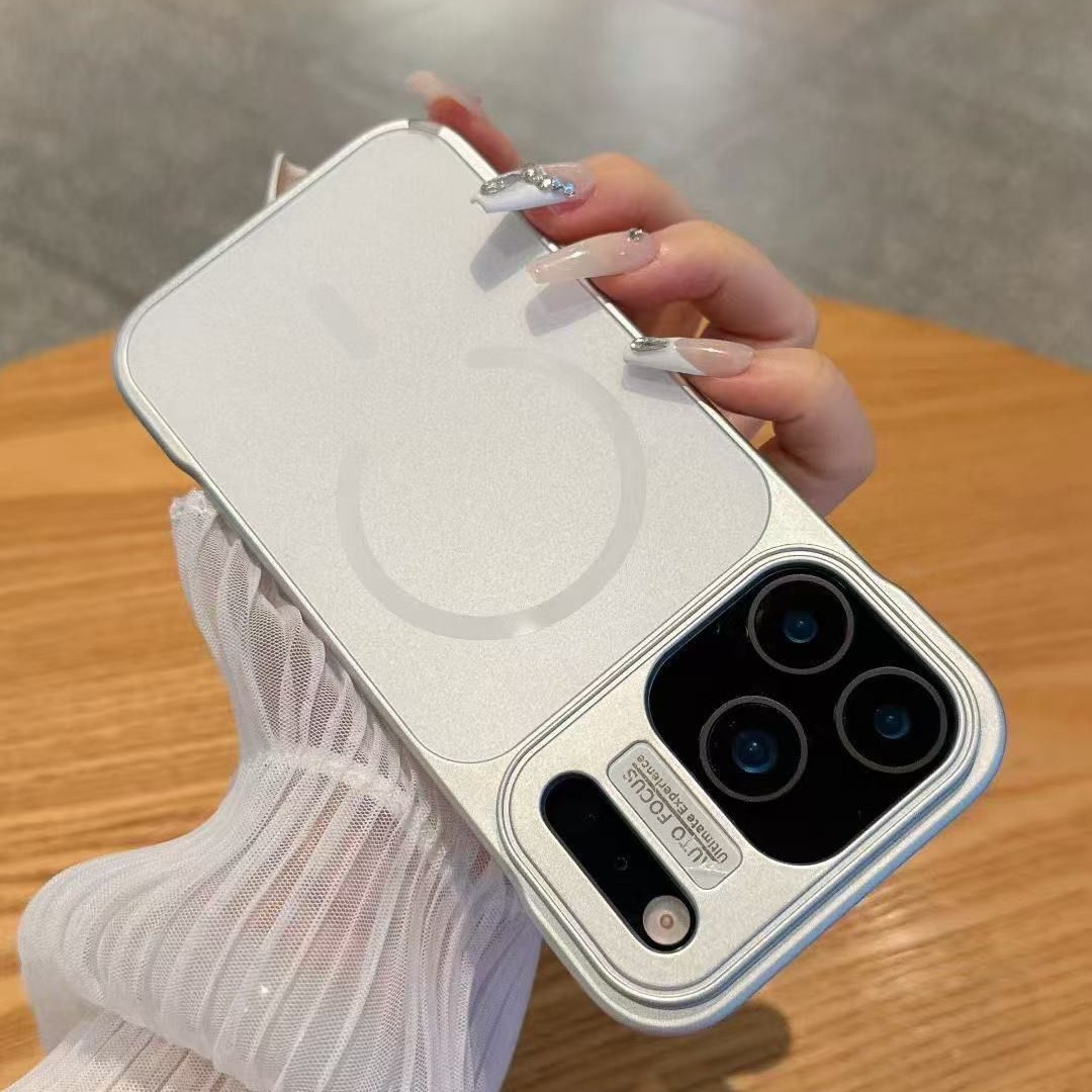 Suitable for Apple 17Pro Max Mobile Phone Case Original Wireless Magnetic Charging Frosted Glass Apple 16 Protective Case