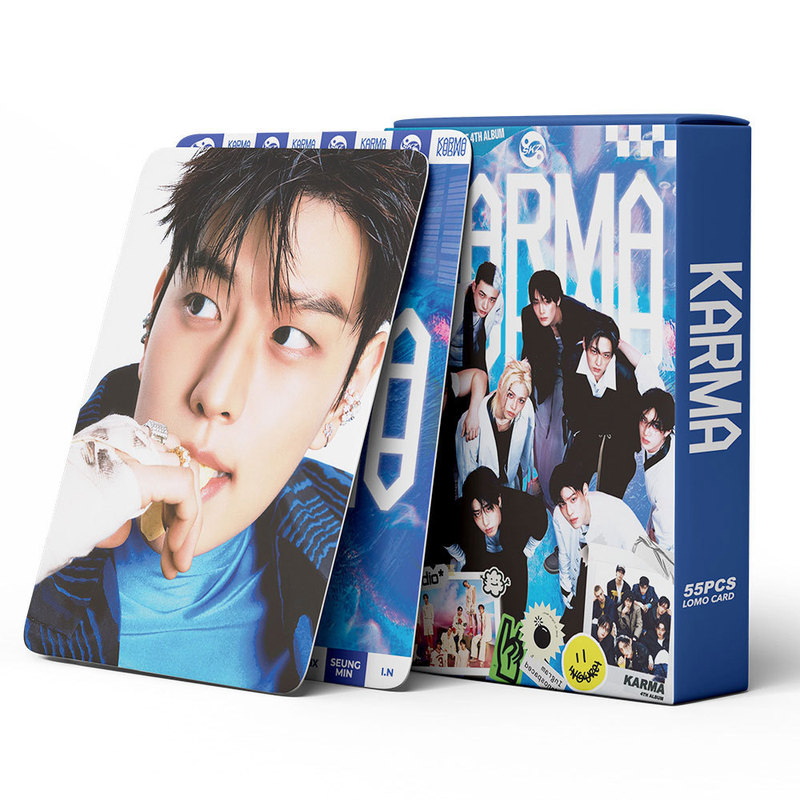 SK小卡 55张韩流2025新专KARMA系列周边照片卡片 straykids应援|undefined