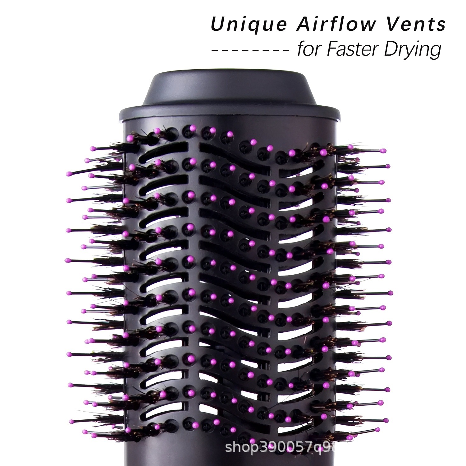 Cross-border Multifunctional Hot Air Brush Hair Dryer Brush Curling Iron Straightening Brush Blow Dryer Factory Wholesale Amazon