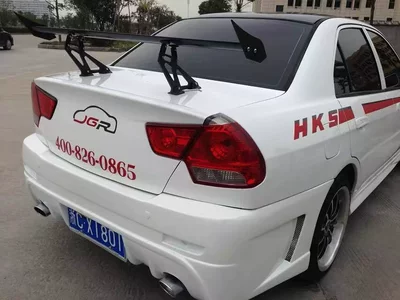 Fixed wind wing — Installation, Large Rear Wing, Car - jg-111-three-pressure-single-layer