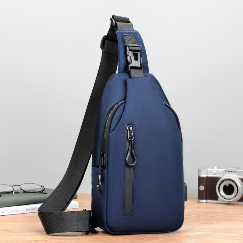 Muestra de bolso de hombro ligero al aire libre para hombres, bolso de pecho para hombres, bolso de hombro de moda simple, moda