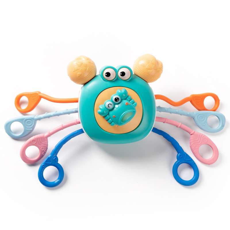 Juguetes de educación temprana cangrejo Lala le cordón Cordón de los bebés dedo agarre práctica juguetes educativos