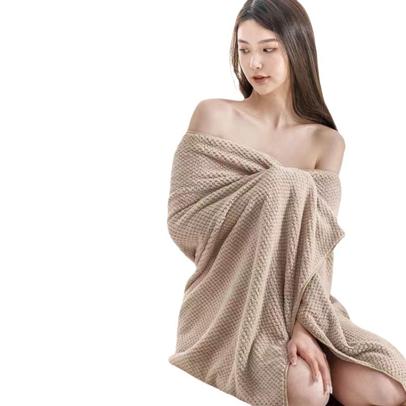 대형 목욕 타월이 두껍게 90*175 산호 양털 파인애플 성인 빠른 건조 흡수성 수영 선물 목욕 타월 도매