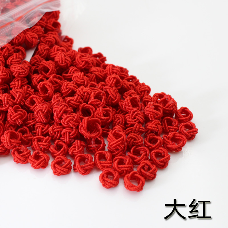 Venta al por mayor piña hebilla DIY material hecho a mano piña nudo chino nudo accesorios 6mm nylon piña nudo bolsa hebilla