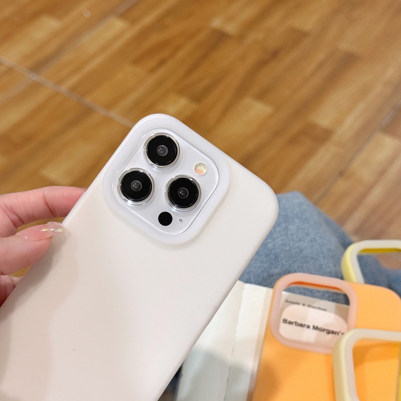 液态果冻适用苹果17简约纯色手机壳iPhone16Promax肤感大孔防摔壳|undefined