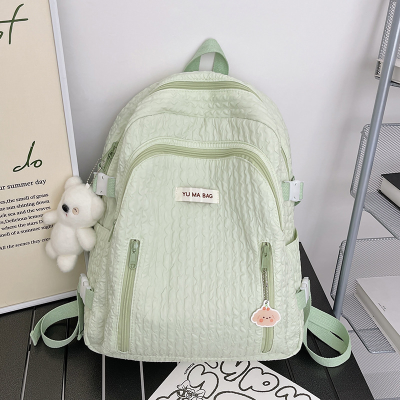녹색 턱받이 곰 펜던트
