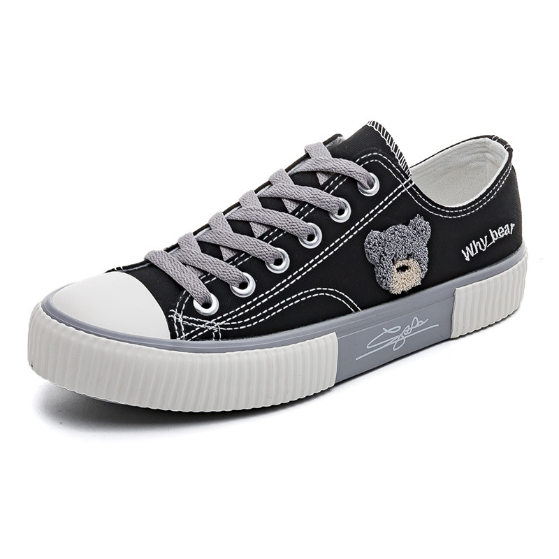 Zapatos de lona de dibujos animados zapatillas de deporte bajas para estudiantes 2023 nueva moda versátil casual biscuit Board Zapatos de tela de nicho