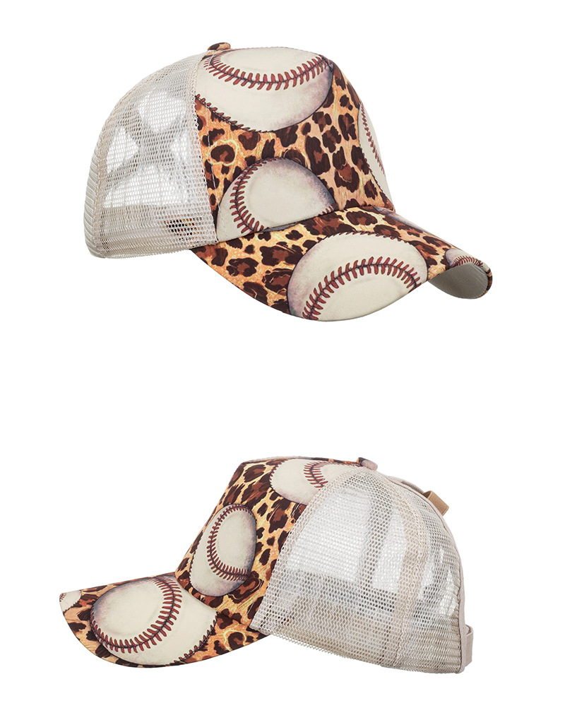 Women's Fashion Leopard Curved Eaves Baseball Cap display picture 2