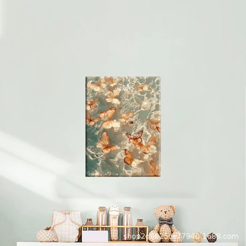 40*50 оптовая DIY дистанционная цифровая масляная живопись вручную заполненная акриловая горяче-стиль декоративный пейзаж цветочное заполнение декоративная живопись