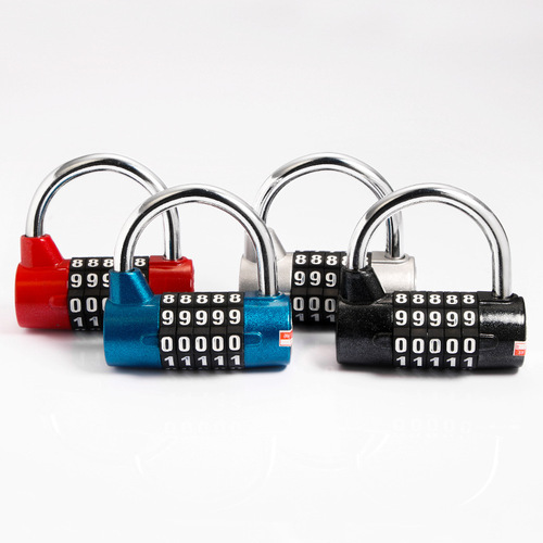 4/5-digit gym password lock cabinet large locker club tool box anti-theft window large character padlock lock