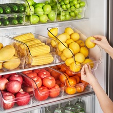 冰箱盒子抽屉式食品整理蔬菜鸡蛋收纳盒食物保鲜分装盒子绢花通用