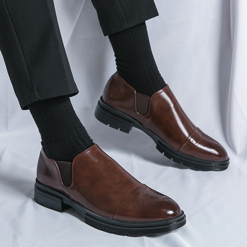 Men's Shoes Cross-Border Large Size New Casual Leather Shoes Fashion Men's Youth Brogue Business Formal Leather Shoes Men's Wholesale Men's Shoes Cross-Border Large Size New Casual Leather Shoes Fashion Men's Youth Brogue Business Formal Leather Shoes Men's Wholesale