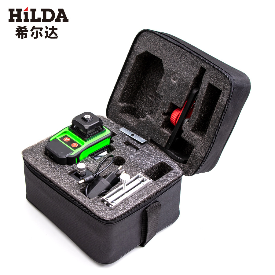 Hilda Nivel de alta precisión piso azulejo pegatina de la pared pegatina línea automática 16 línea 4D nivel verde