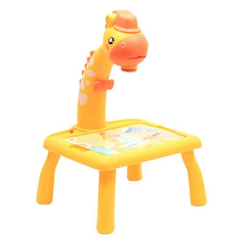 Tabla de dibujo de proyección DE Amazon tablero de dibujo mesa de estudio dibujos animados jirafa graffiti proyección mesa de dibujo tablero de dibujo mesa de escritura