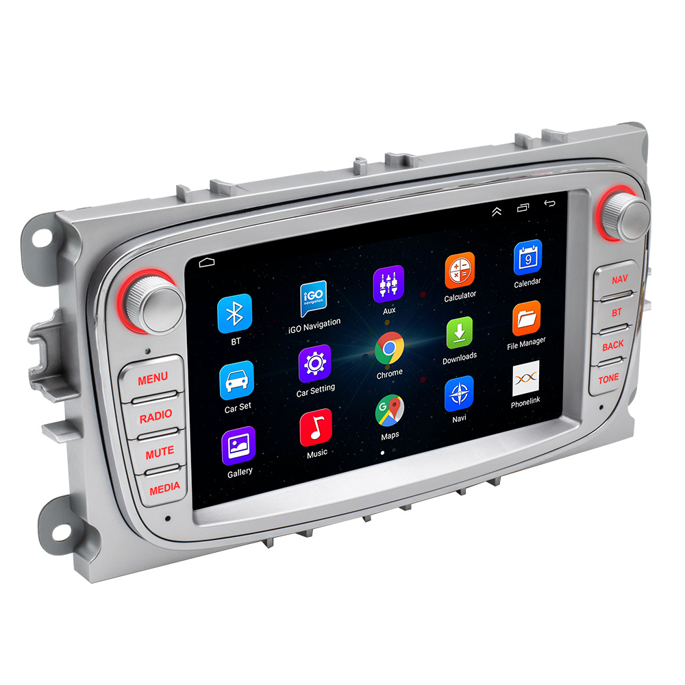 7-pulgadas Android navegación GPS para Ford Focus coche Bluetooth MP5 reproductor inalámbrico carplay