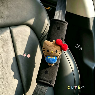 Sürətlər qutusu və əl tormozu başlıqları – Cute shoulder protector for women - blue-black-leather-with-polka-dot-eyes-black-polka-dot-gray-shoulder-pads-hand-sewn