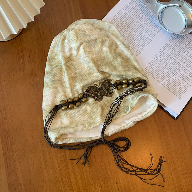 Sombrero frío de primavera y otoño de mujeres retro nicho versátil gorra de cabeza grande alrededor de la cabeza para mostrar la cara pequeña tendencia de sombrero