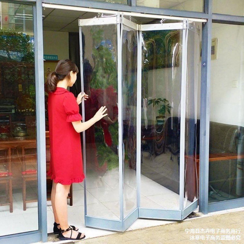 summer windproof transparent curtain for commercial use