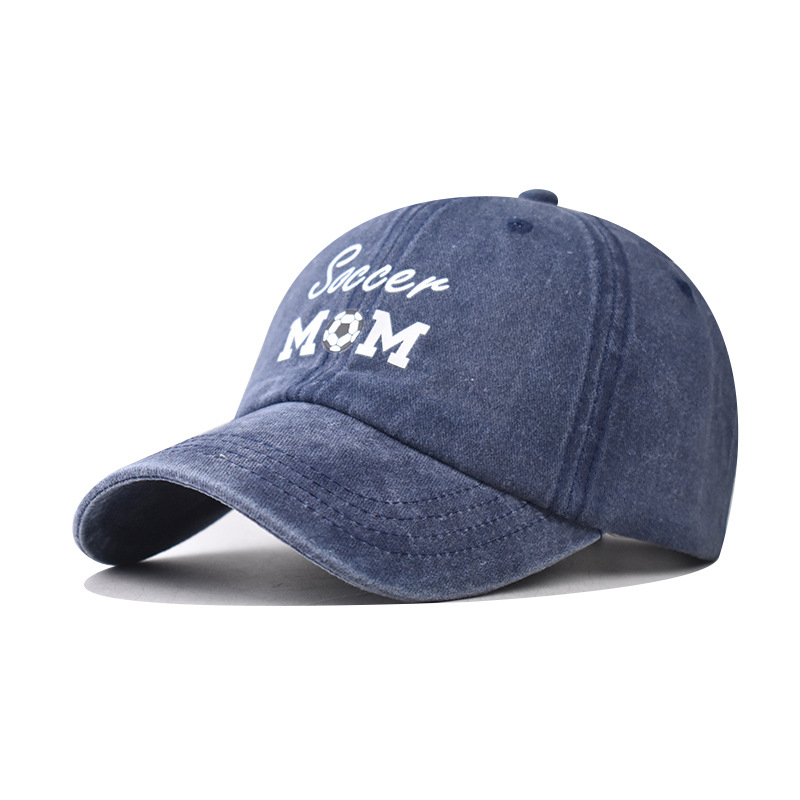 Algodón transfronterizo nuevo lavado con agua viejo sombrero de béisbol de fútbol de alta calidad personalidad al aire libre MM gorra de lengua de pato