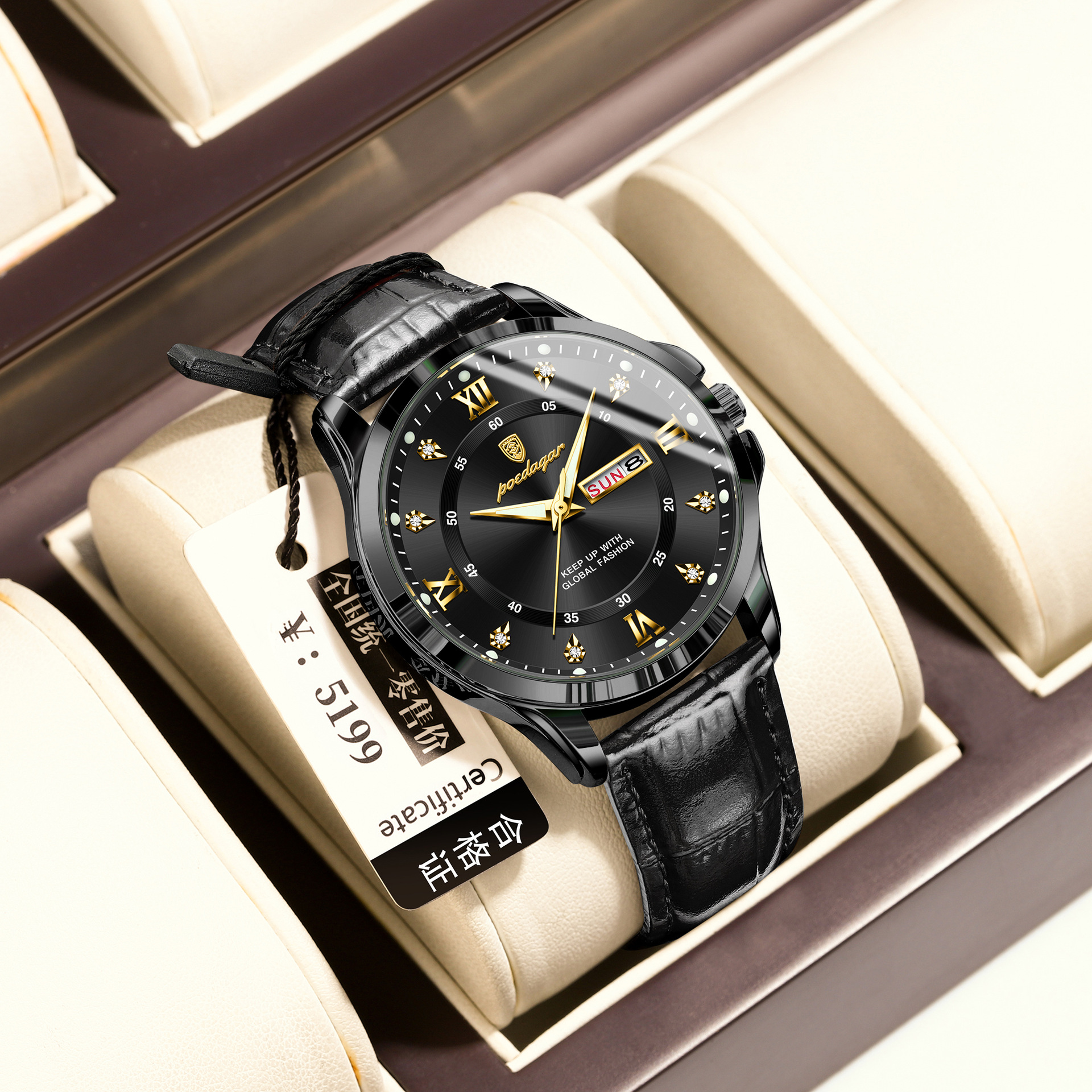 Cinturón de marca suiza, relojes para hombres, relojes de pulsera impermeables de lujo para estudiantes, relojes de pulsera impermeables en vivo de comercio exterior, una venta