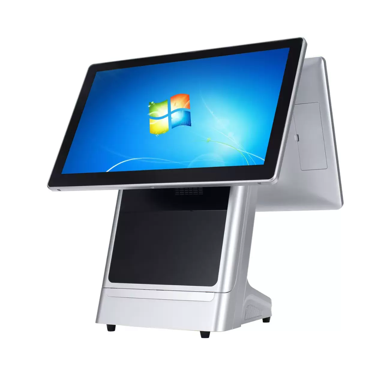 商意来E9银黑色收银机一体机点餐机单双屏POS外壳套件外贸批发