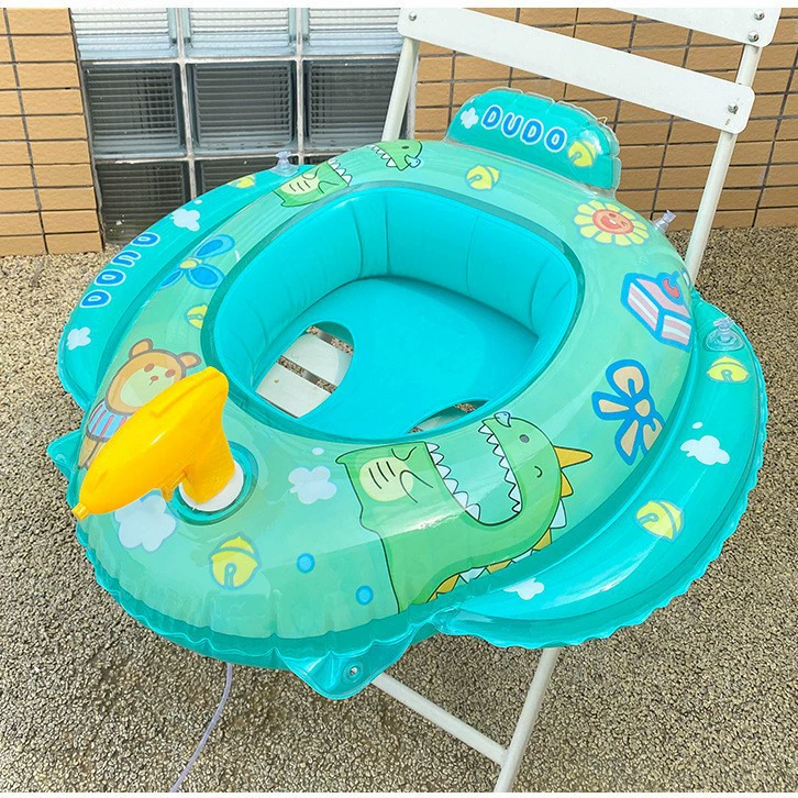 Надувной водный пистолет, мультяшный круг для плавания, игра в воде для малышей