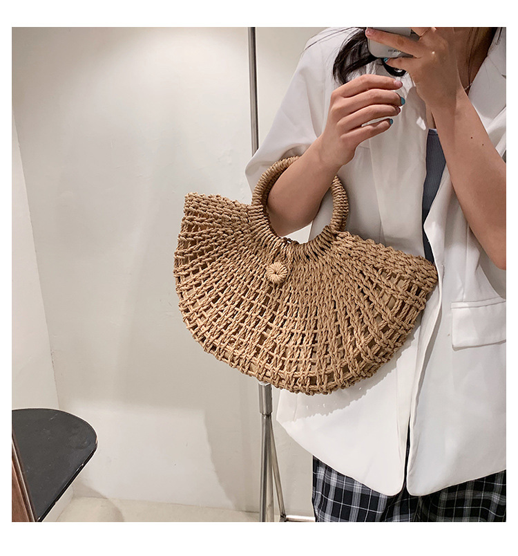 New Retro Straw Woven Bag display picture 5