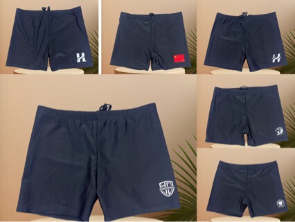 Wholesale Preferred Men's Popular Swim Trunks with Rubber Print, Item Number 002, Mixed Patterns Shipped