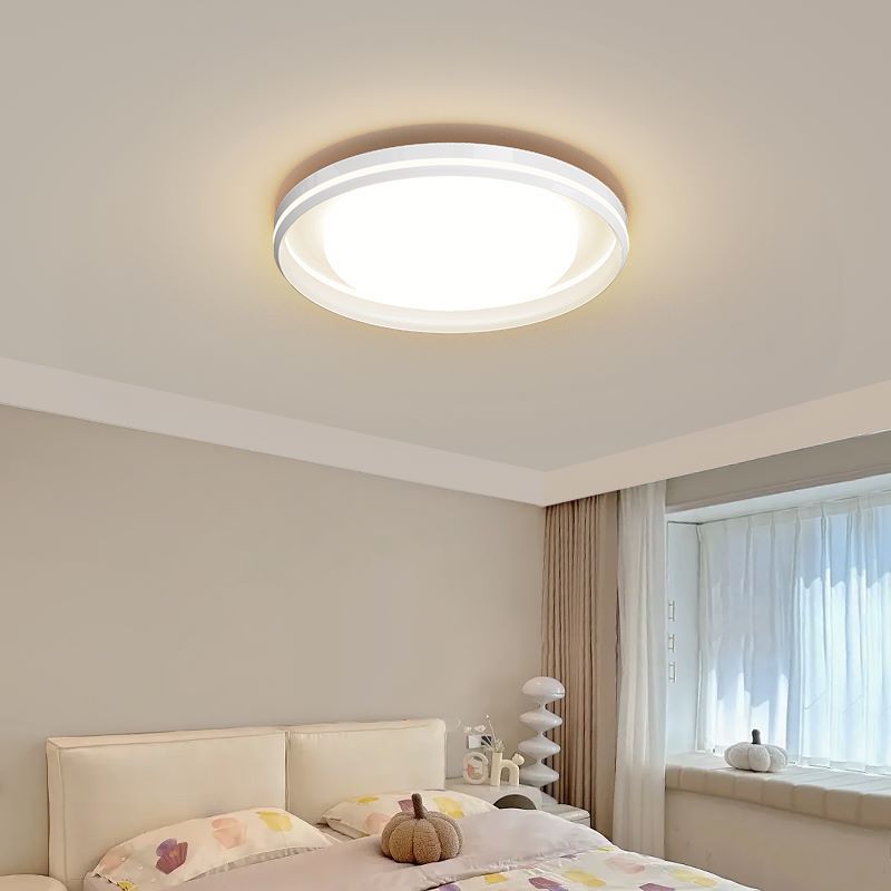 奶油風全光譜護眼客廳燈現代簡約led臥室房間燈中山燈具全屋套餐