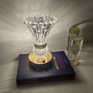 Lamp Cross-Border Crystal Hotel Ornaments Wholesale Decorative Table Lamp Rechargeable Table Lamp Small Night Light Creative Metal