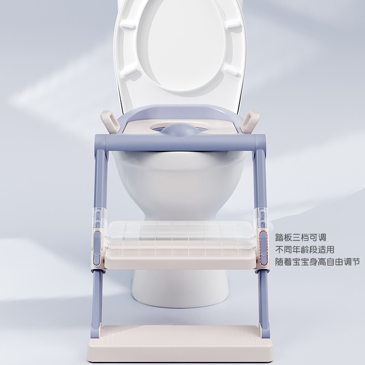 Mayorista inodoro infantil asiento de inodoro escalera espesación almacenamiento integral sin montaje marco de escalera plegable asiento auxiliar anillo de inodoro