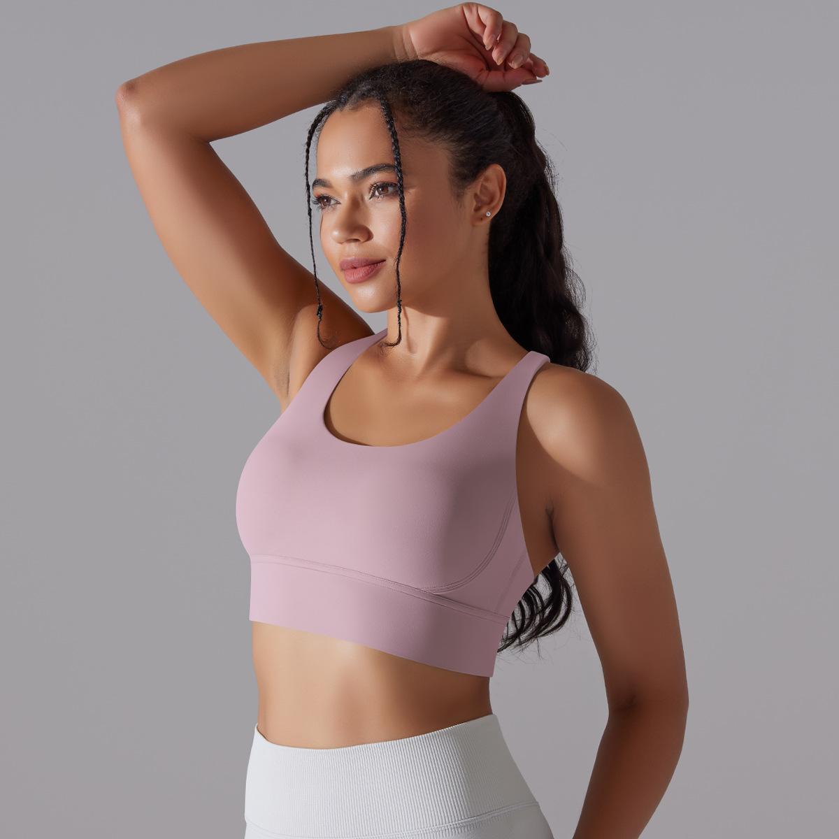 127g Weight Sleeveless Sleeve Length Nylon, Spandex Fabric Type Short Top Length Halter Crisscross Tank Tops Type Fitness, Yoga Occasion U Neck Neckline Solid Color Pattern Sports Style Sports Solid Color Nylon Spandex U Neck Active Tops Halter Crisscross Tank 39