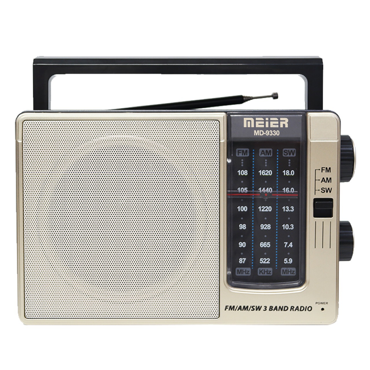 Nuevo altavoz MD-9330 transfronterizo, altavoz inalámbrico portátil portátil para exteriores, radio retro clásica para personas mayores