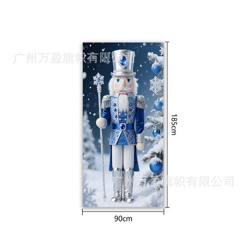 Amazon クロスボーダー新製品クリスマスドアカーテンフラグ屋外写真撮影クリスマスパーティーエルフお祝い装飾|undefined