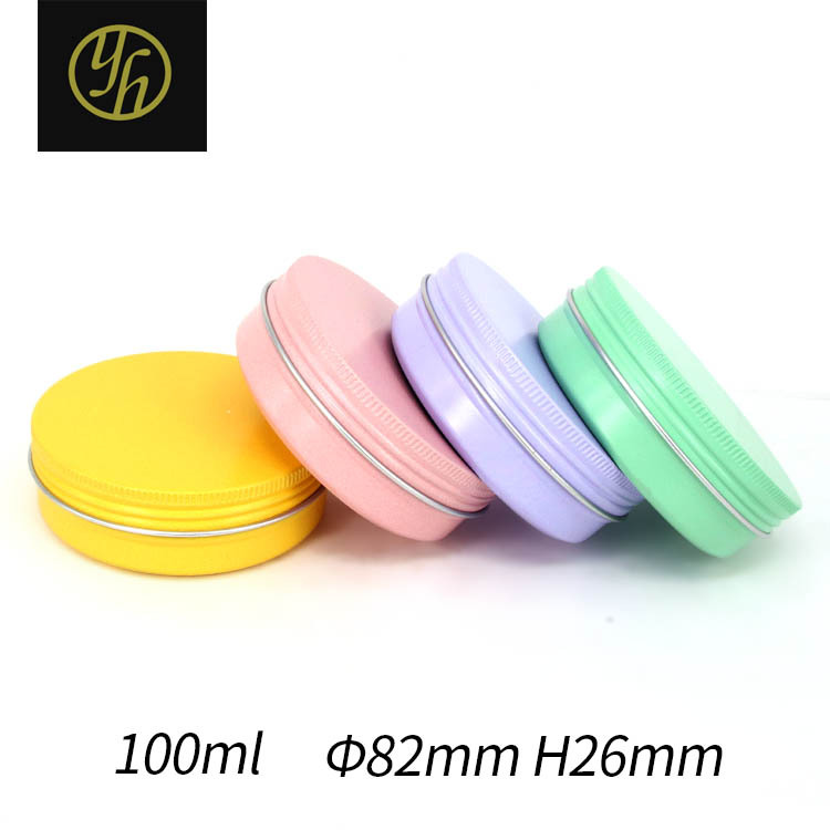 100ml螺旋盖铝盒82*26mm 马油膏紫草膏发蜡铝罐 膏霜类分装罐