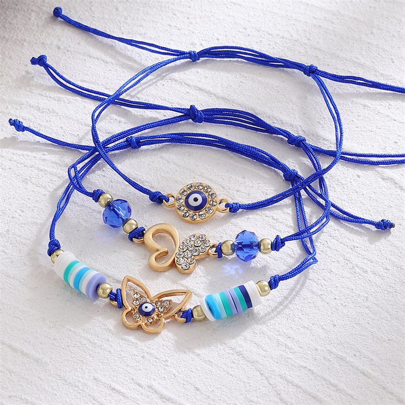 Lucky Evil Eye Red String Bracelet Protection Jewelry Minimalist_voghion.com