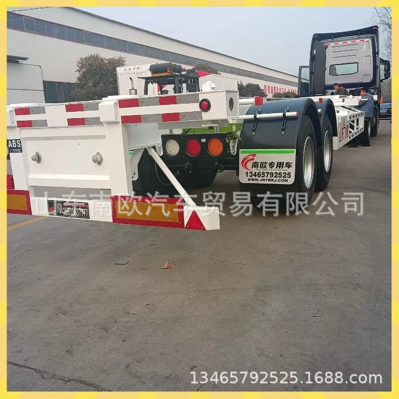 Прямые продажи с завода 1598.4cm контейнерный скелетный прицеп Скелетный полуприцеп для опасных грузов Портовый скелетный полуприцеп