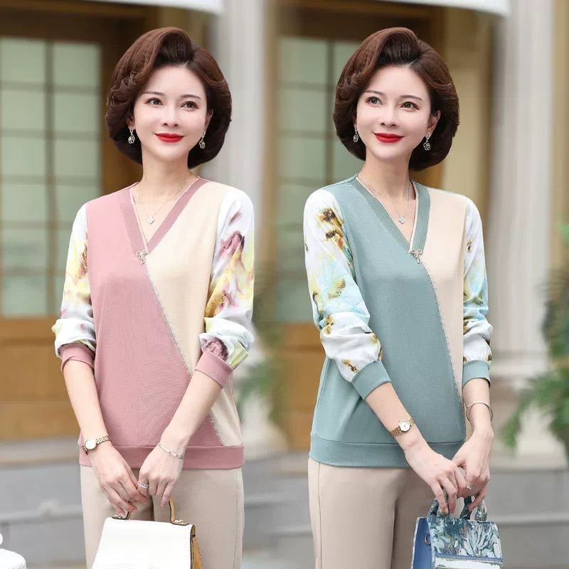 Мама весенний топ иностранная футболка женская 2024 новая модная маленькая рубашка