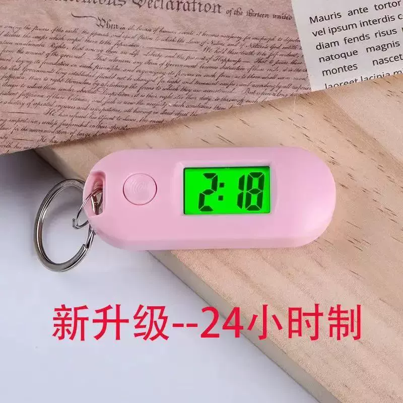 Electronic Pocket Watch, Unisex Compact Timer, 24‑Hour Display & Backlight, Giftable