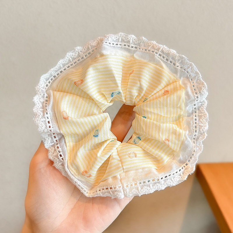 复古风碎花蕾丝蝴蝶结发夹女款网红同款潮流头饰热销饰品批发|undefined