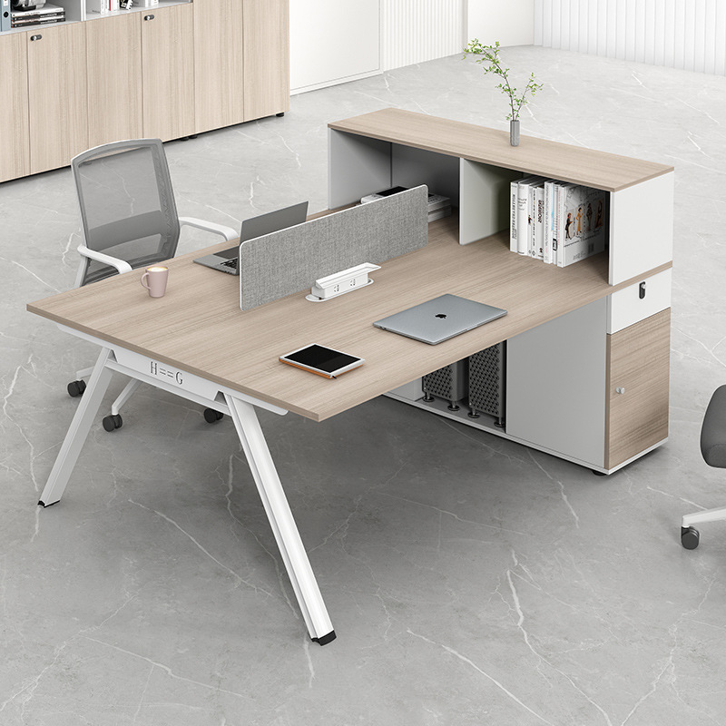 Staff Desk Workstation 2/4/6/Four-Person Double Sitting Financial Screen Desk and Chair Combination