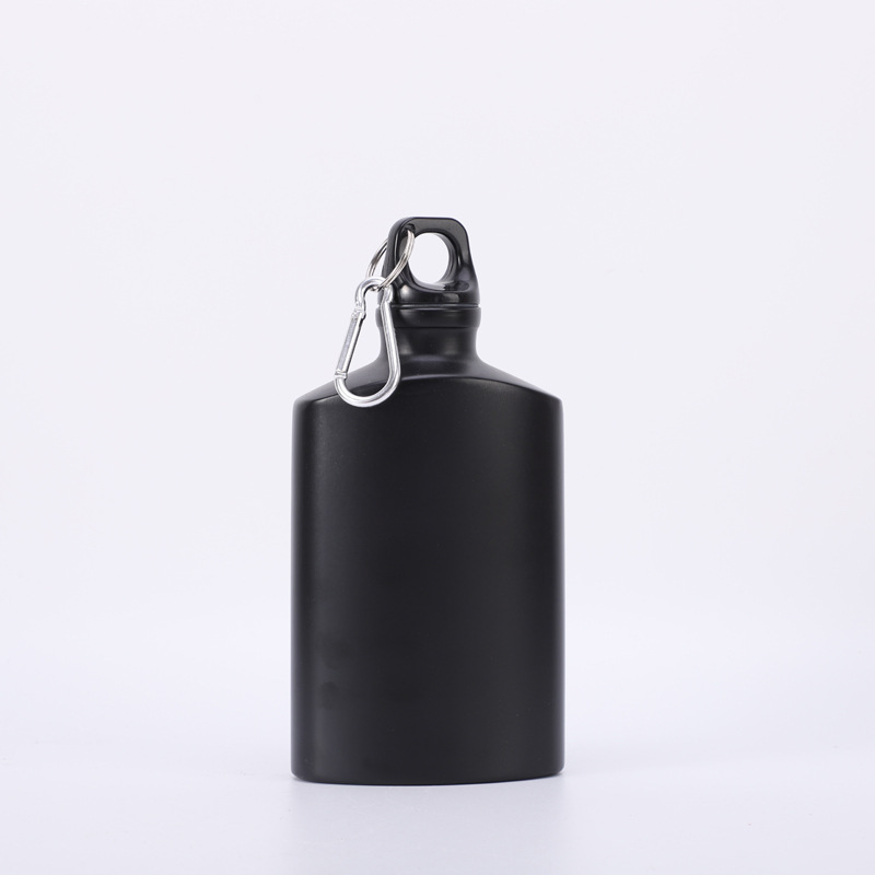 Botella de aluminio de una sola capa directa con botón de montaña botella de agua deportiva al aire libre de montaña taza de agua kettle triangular