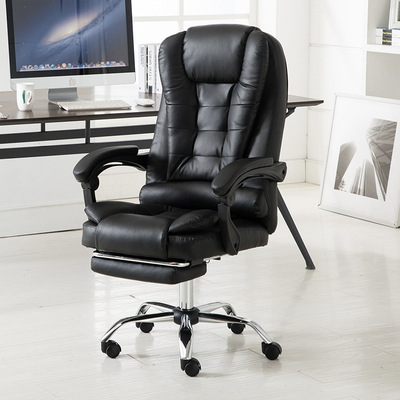 Silla de computadora cómoda silla de oficina de larga sesión jefe de negocios sofá asiento estudio elevación hogar ancla e-sports silla