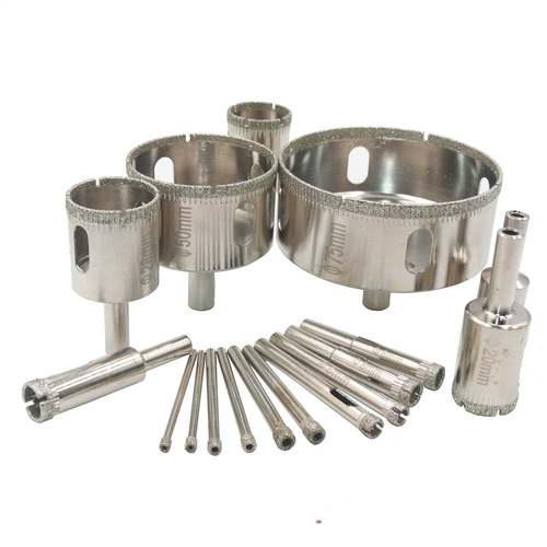 High-quality all-steel glass hole opener 3-230mm diamond ceramic marble tile drilling round hole drill bit