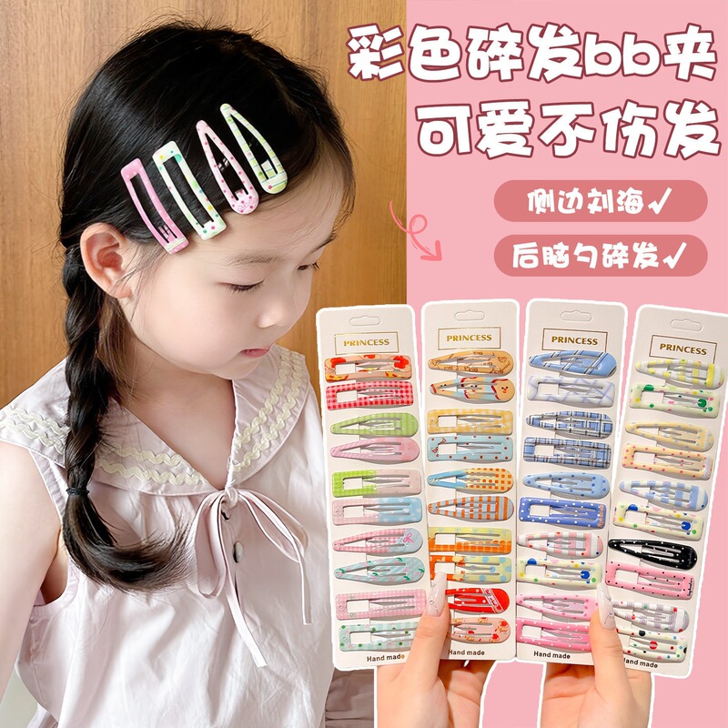 Colorful Hair Clips for Children, Cute and Gentle on Hair, Side Bangs Clips for Girls, Baby Hairpins for the Back of the Head, Hair Accessories