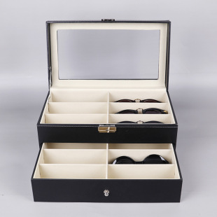 Spot glasses display box 12 glasses box storage box Watch glasses double glasses storage display box