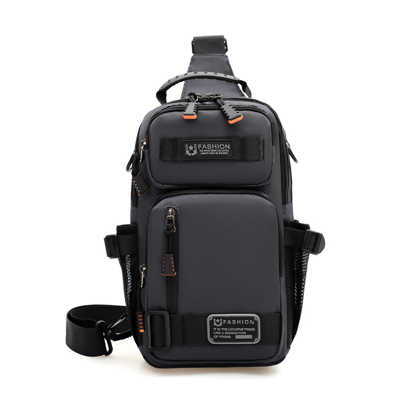 001 New Crossbody Men, Multifunctional Outdoor Chest Bag, Large Capacity, Durable, Personalized Single Shoulder For Work And_voghion.com