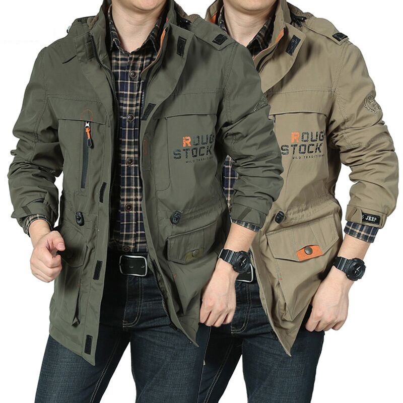 Men's 2026 New Spring and Autumn Outdoor Jacket, Trendy Waterproof Windproof Coat, Mountaineering Apparel 086